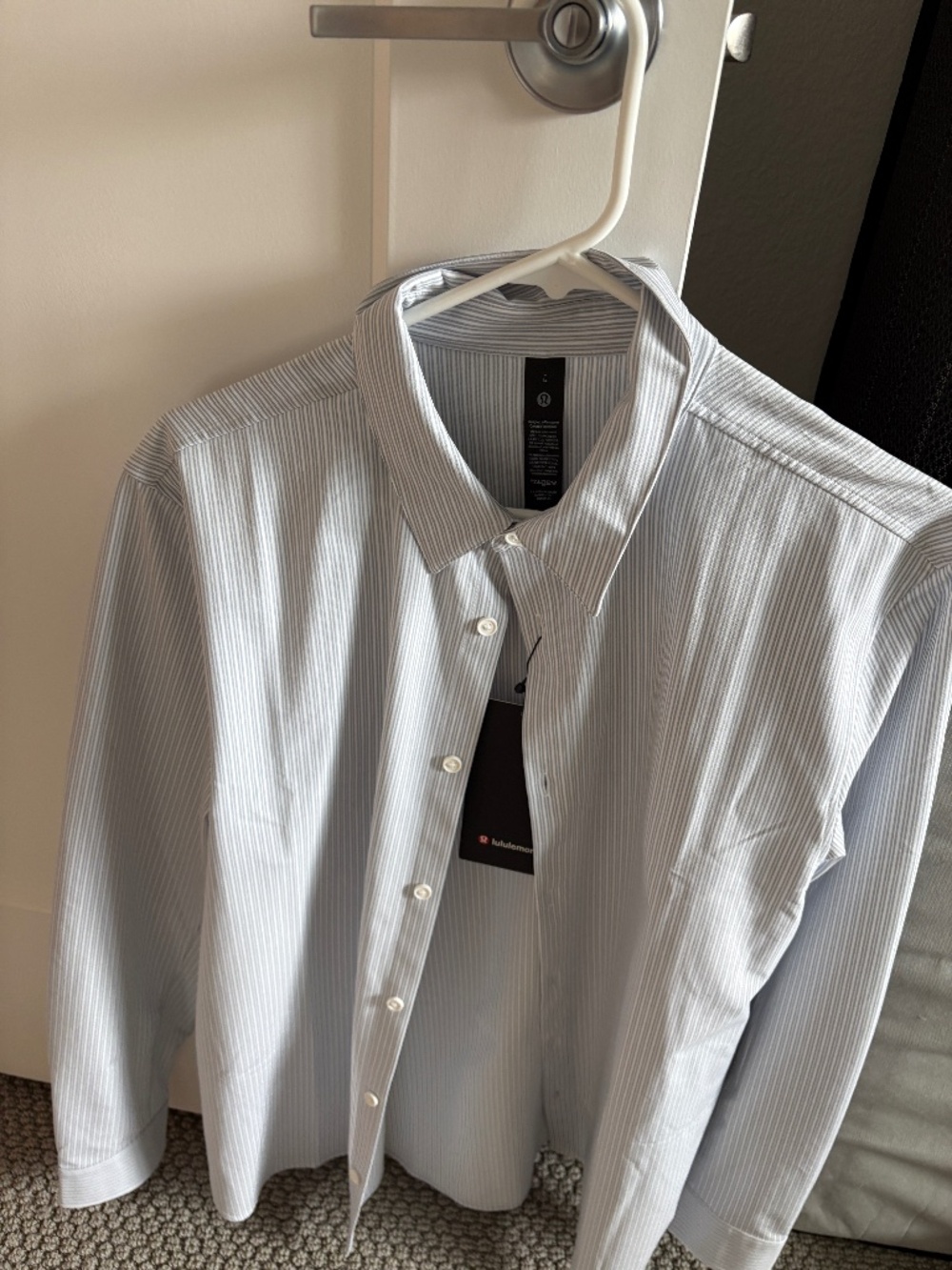 Lululemon Pinstripe Button-Down — NWT